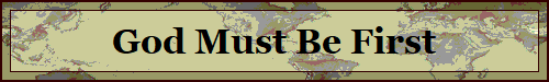 God Must Be First